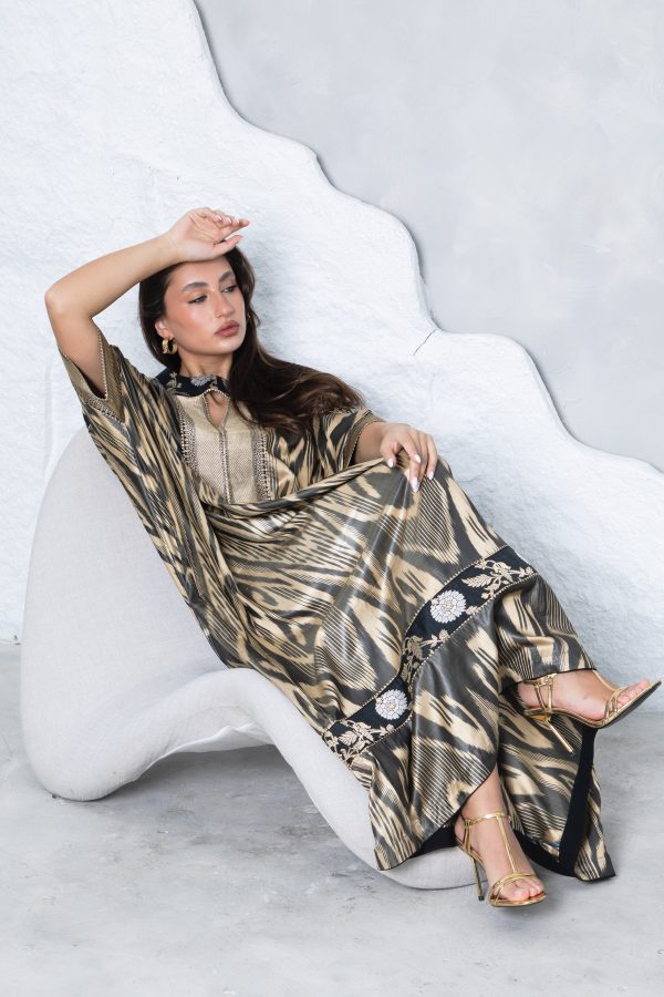 Black Jaal Kaftan - Image 3