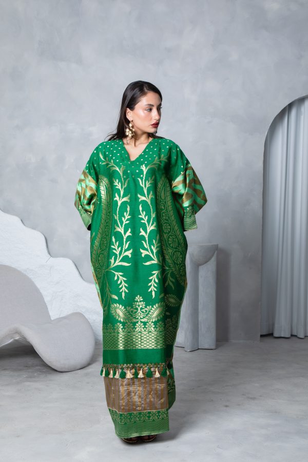 Emerald Green Kaftan - Image 16