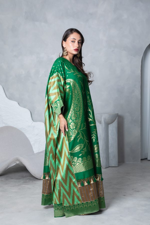 Emerald Green Kaftan - Image 15