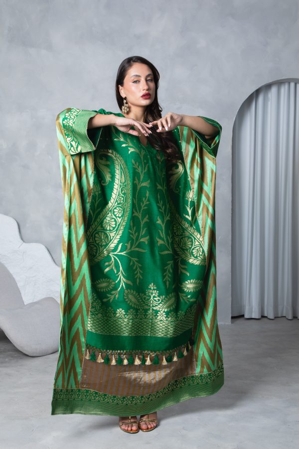 Emerald Green Kaftan - Image 6