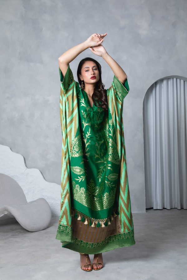 Emerald Green Kaftan - Image 7