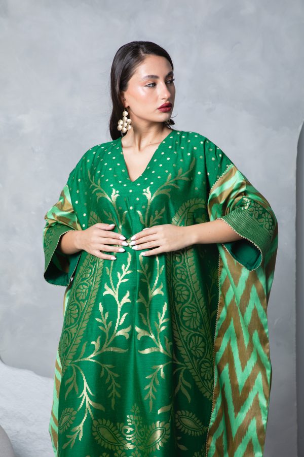 Emerald Green Kaftan - Image 10