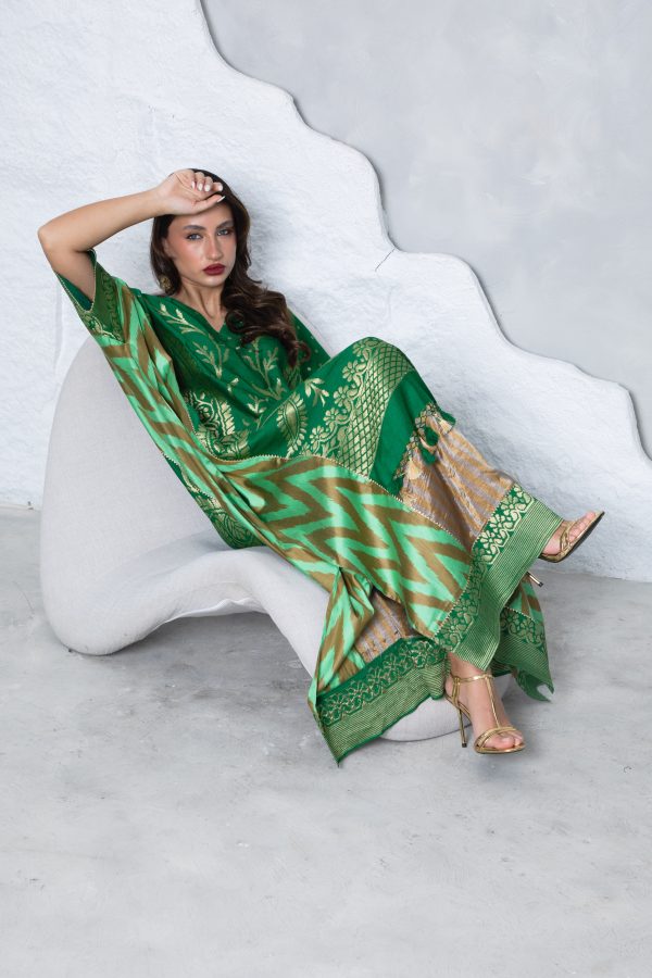 Emerald Green Kaftan - Image 3