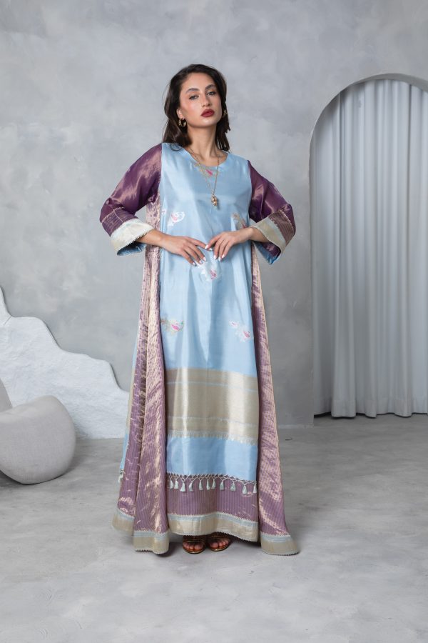 Lilac Tissue Kaftan - Image 18