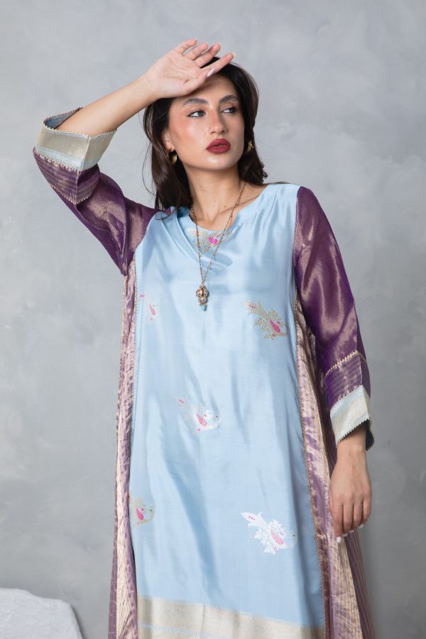 Lilac Tissue Kaftan - Image 17