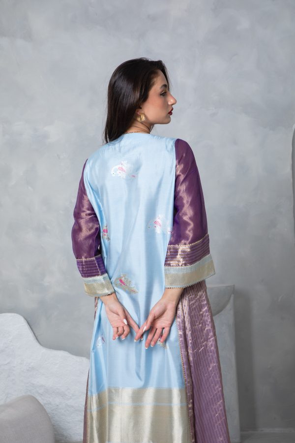 Lilac Tissue Kaftan - Image 9