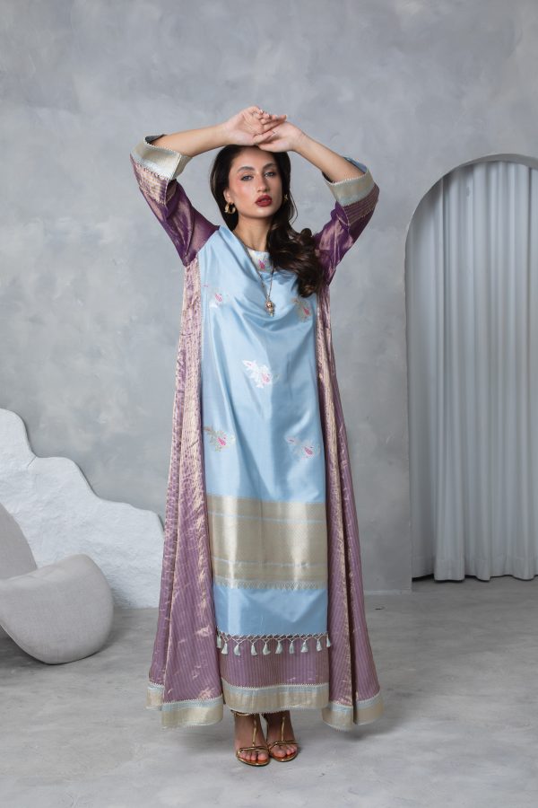 Lilac Tissue Kaftan - Image 11