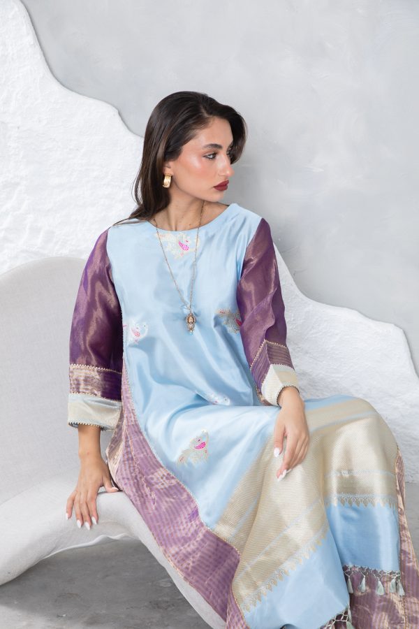 Lilac Tissue Kaftan - Image 15