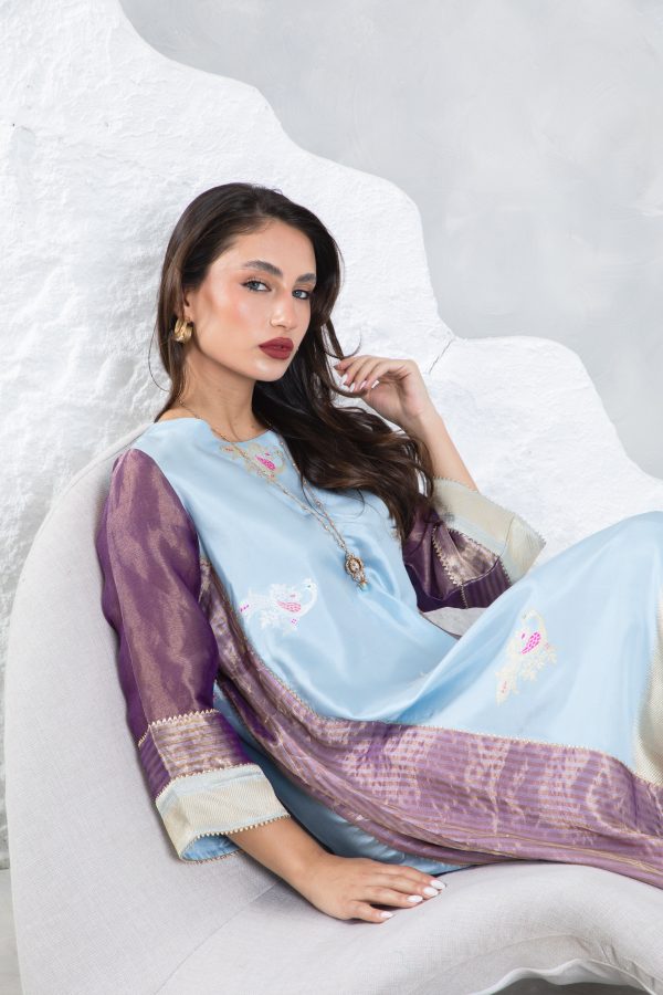 Lilac Tissue Kaftan