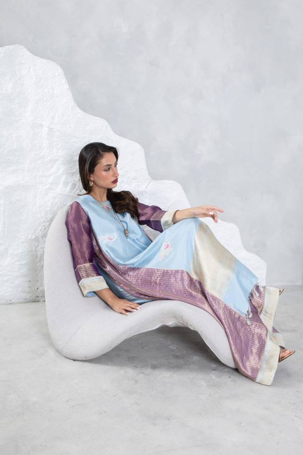 Lilac Tissue Kaftan - Image 5