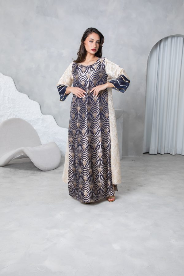 Blue Brocade Kaftan - Image 10