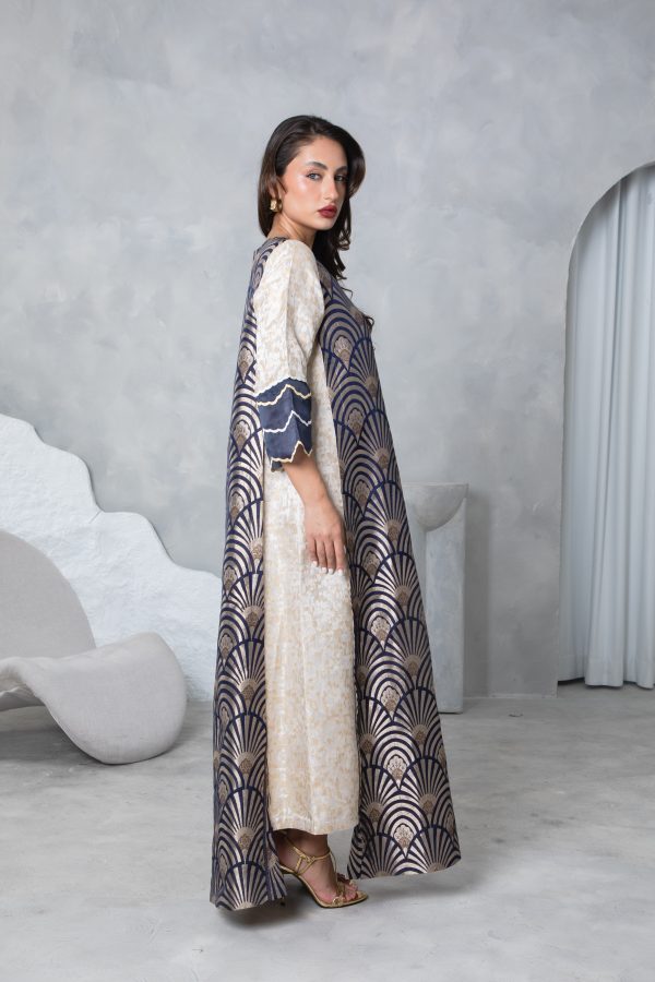 Blue Brocade Kaftan - Image 11