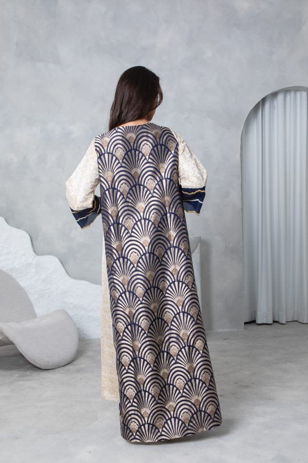 Blue Brocade Kaftan - Image 12