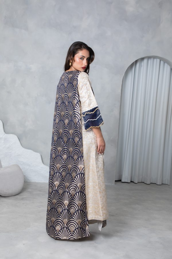 Blue Brocade Kaftan - Image 13