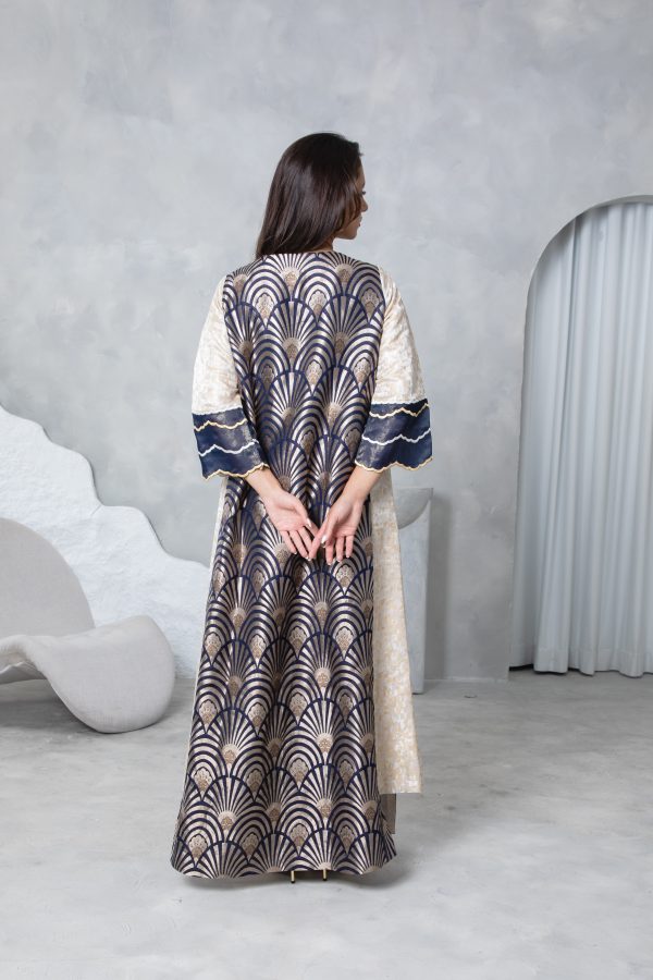 Blue Brocade Kaftan - Image 9