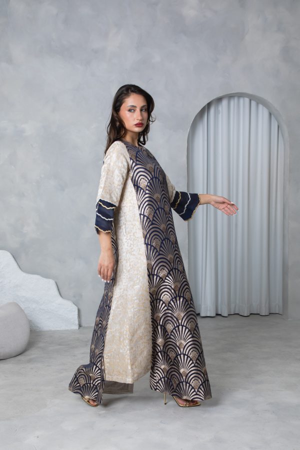 Blue Brocade Kaftan - Image 6