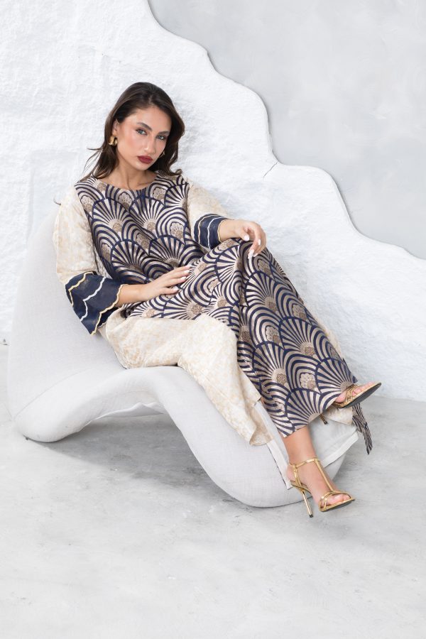 Blue Brocade Kaftan - Image 3