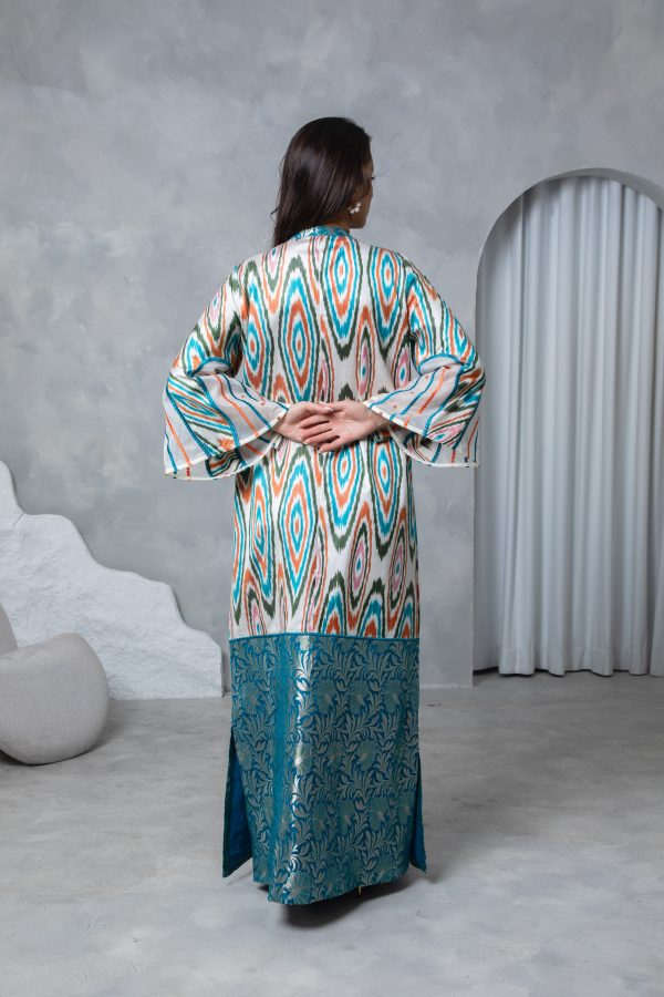 Teal Orange Kaftan - Image 14
