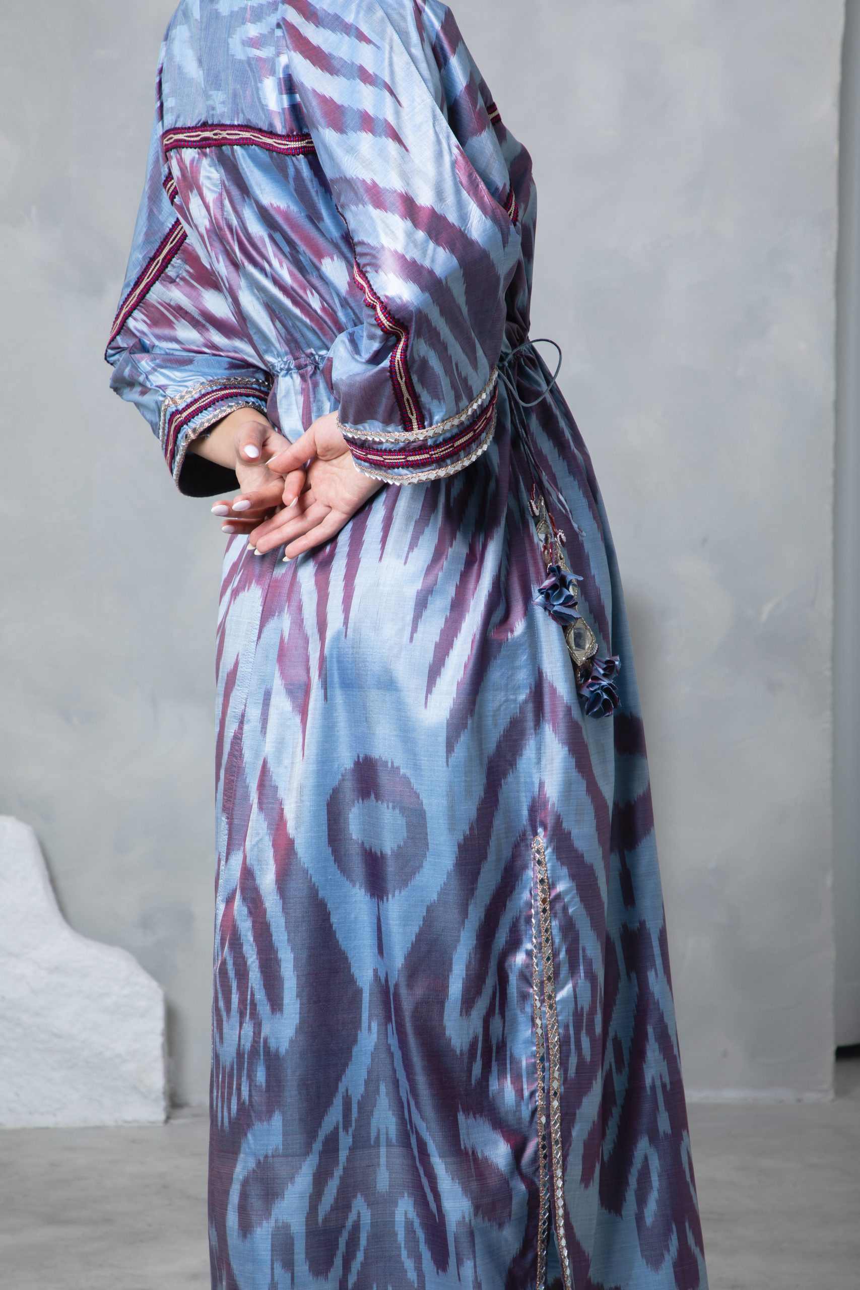 Lilac Tie Up Kaftan - Image 5