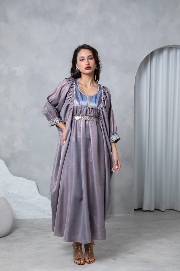 Lilac Belt Kaftan - Image 13