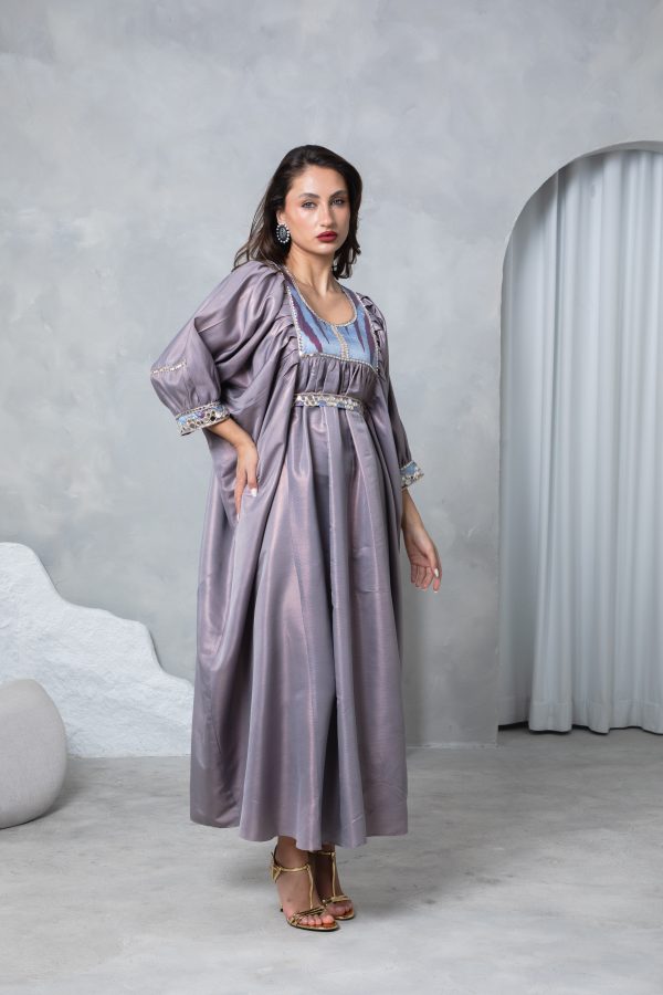 Lilac Belt Kaftan