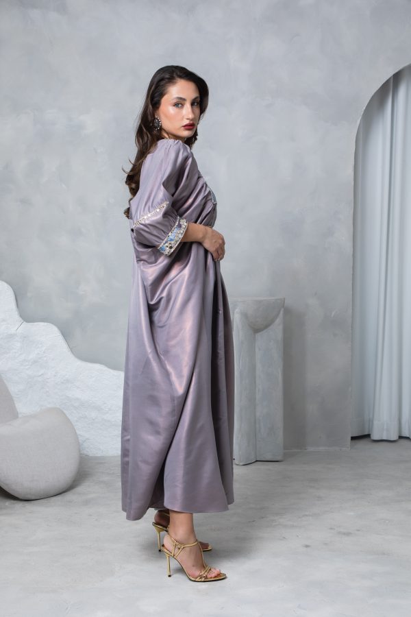 Lilac Belt Kaftan - Image 4