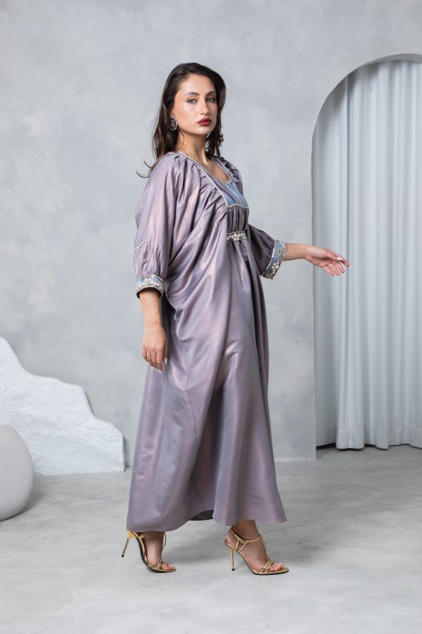 Lilac Belt Kaftan - Image 10