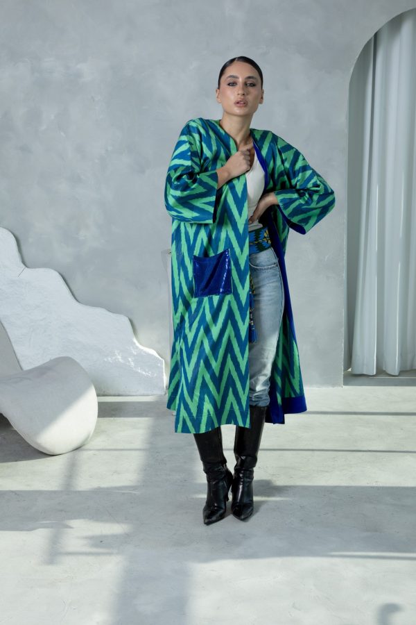 Uzbeki Ikat & Indian Banarsi - Image 4