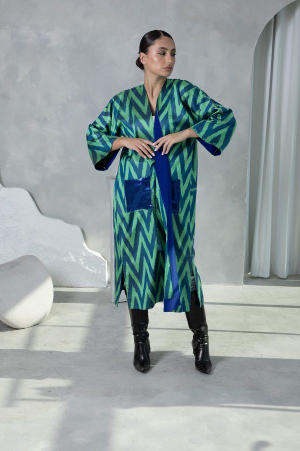 Uzbeki Ikat & Indian Banarsi - Image 6